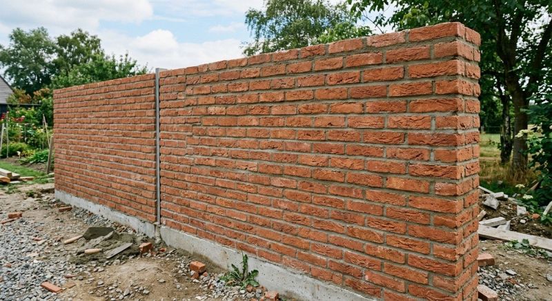 Brick Fence Installation in West Hartford, CT