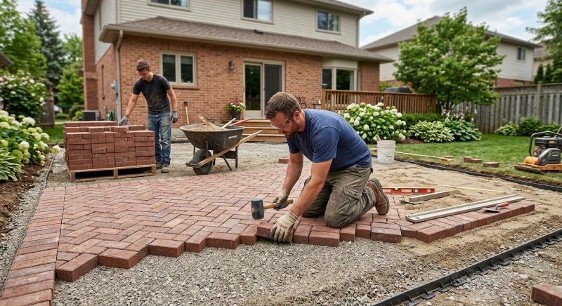 Brick Landscaping Installation in Stamford, CT