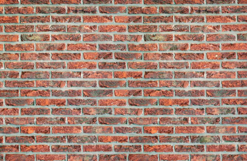 Repaired Brick Wall