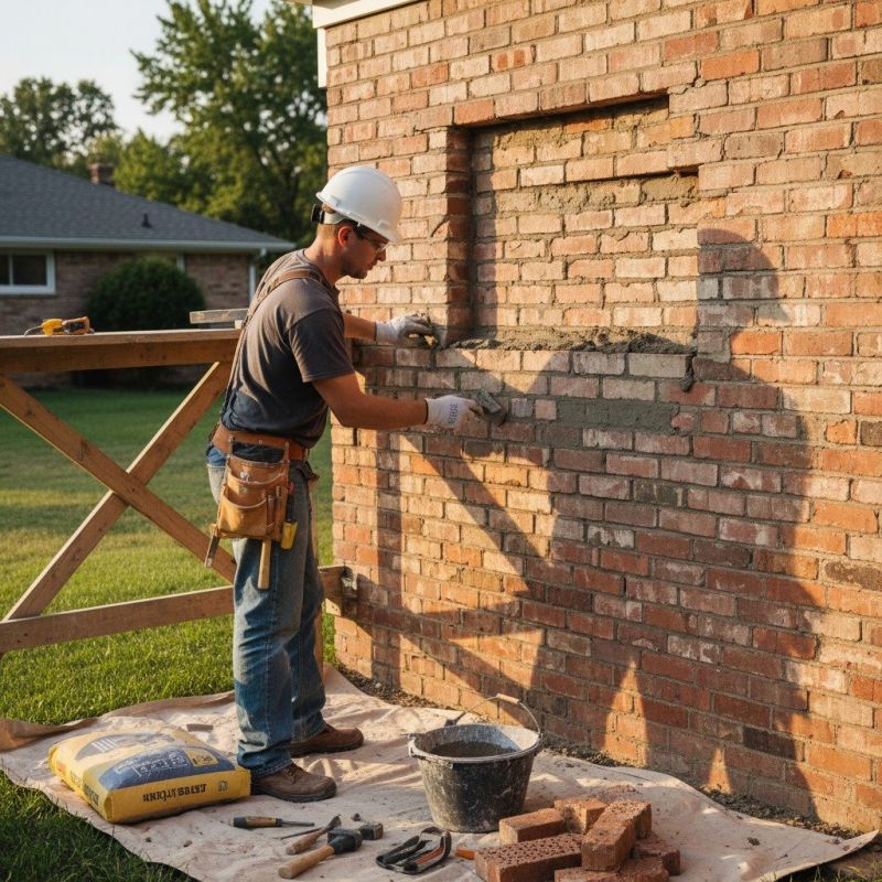 Local Brick Wall Repair pros at work